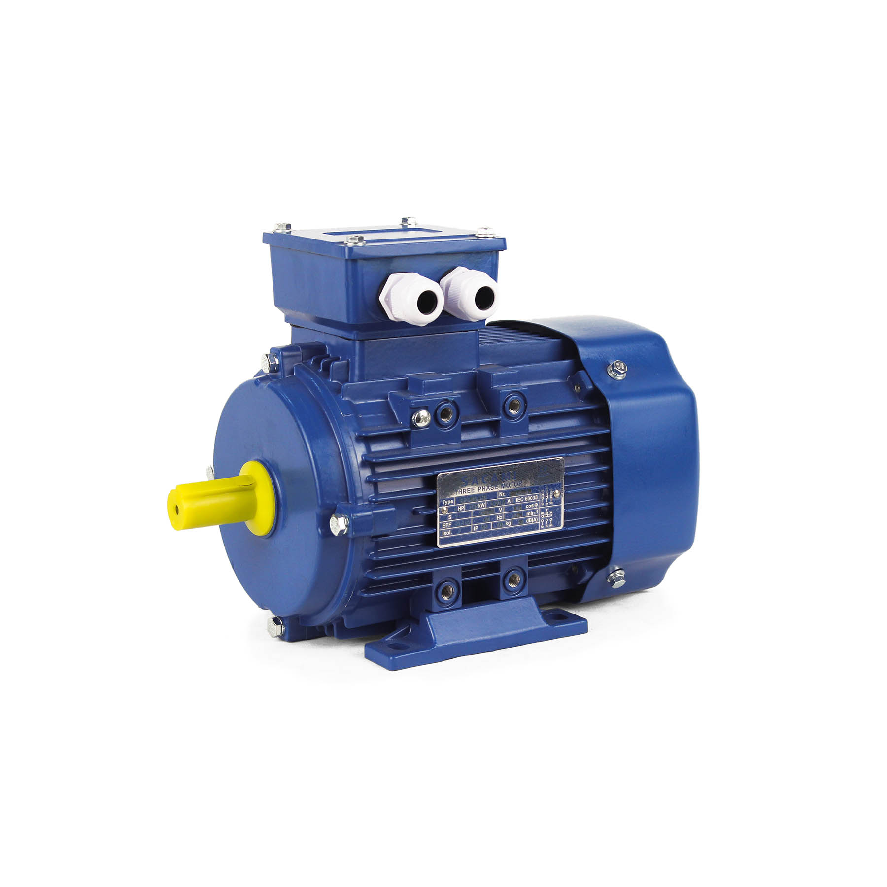 MOTOR MARCA SACAMI TRIFÁSICO B3 2POLOS-4POLOS